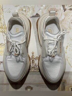 Women's White B-bold Low Top Sneakers Size 37 (6.5/7 women 4/4.5